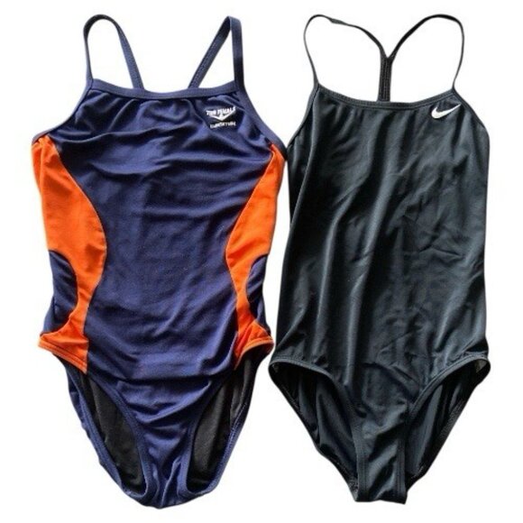 Girls Training One Piece Swimsuit Girls Size 12 / 28 Bundle Of 2 - Picture 2 of 7